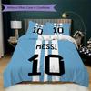 MESSI 10 Pattern Bedding uilt Set uilt Cover Pillowcase Home Decoration Birthday Gift (1 * duvet cover + 2 * pillowcase without core)