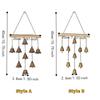 Metal Bells Iron Art Wind Chime Vintage Door Bell Decorative Chain Entry Door Reminder  Outdoor
