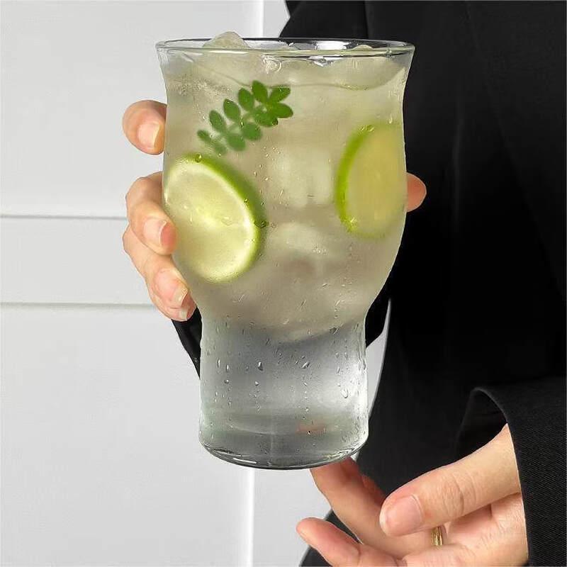 Ins-Style Wide-Mouth Glass Cup
