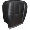 Driver or Passenger Bottom, #193 Black Leather Seat Cover Compatible with Chevy Silverado Avalanche Tahoe Suburban Compatible with GMC Sierra Yukon