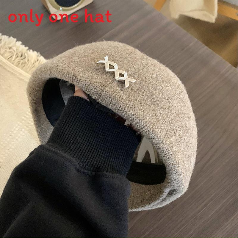 Beret Hat For Women Autumn Winter Wool Feel Breathable Classic Style For Casual Wear