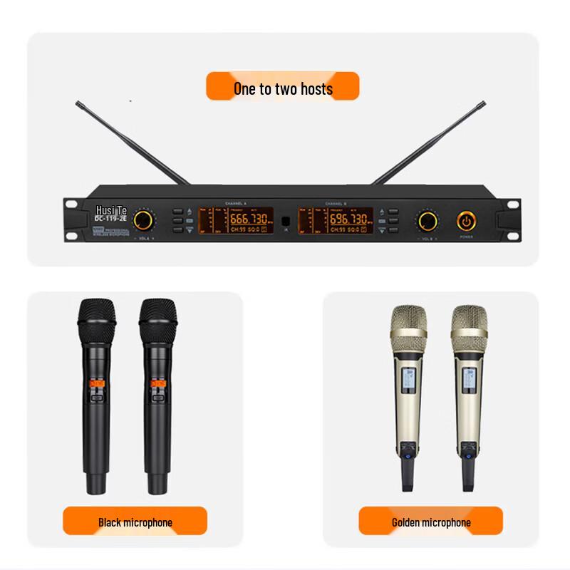 Hosite DC-120-2S Wireless Conference Microphone System (CN version)