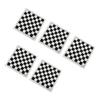 5PCS Roll Up Chess Boards 13.8 Inch PU Leather Rollable Chessboard Portable International Chess Mat for Travel Black and White