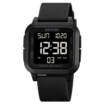 Datirzyx Men's Easy-to-Read Digital Watch with Large Display, Waterproof, Sports Watch, Stopwatch, Dual Time, Countdown, Alarm Function, Japanese