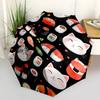 1pc Cats and Sushi Automatic Opening and Closing Practical Umbrella - Suitable for Various Occasions, Outdoor Activities, Lightweight and Durable Auto