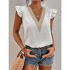 JPNTKY Women's Fashion Casual V-Neck Sleeveless Blouses & Shirts