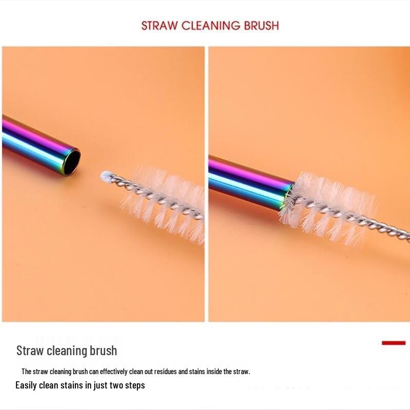 TLXT 304 Stainless Steel Iridescent Reusable Straws