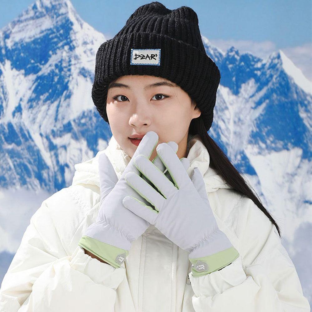 Breathable Bicycle  Gloves Thickened Skiing Mittens Women Winter  Gloves  Skiing