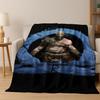 Classics God of War Kratos 3A Game Gamer Flannel Blanket,Warm and Cozy Soft Throw Blanket for Home Bedroom Bed Sofa Kid Gift