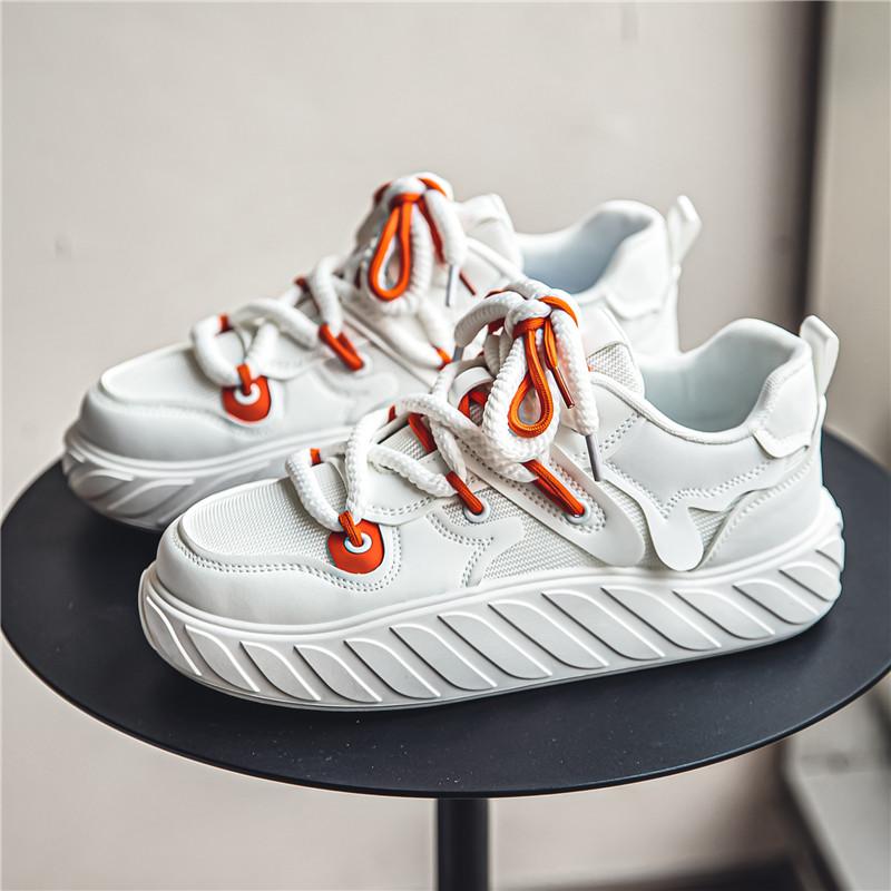 Korea Style White Shoes Men Hip Hop Punk Skateboard Shoes Fashion Sneakers Student Outdoor Sports Casual Shoes for Women Sneaker