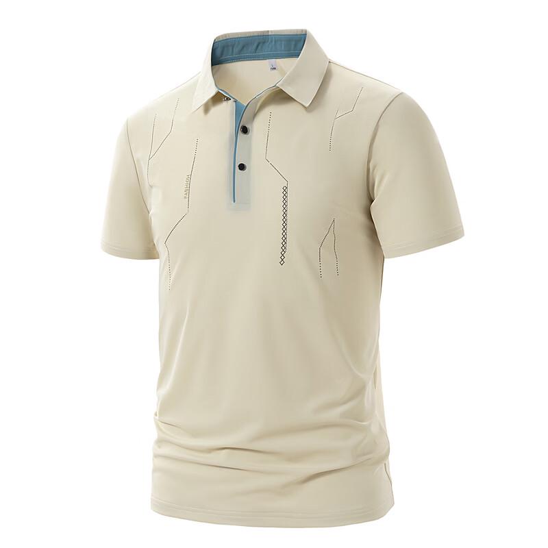 JEEP SPIRIT Men s Ice Silk Breathable Polo Shirt 2XL хаки