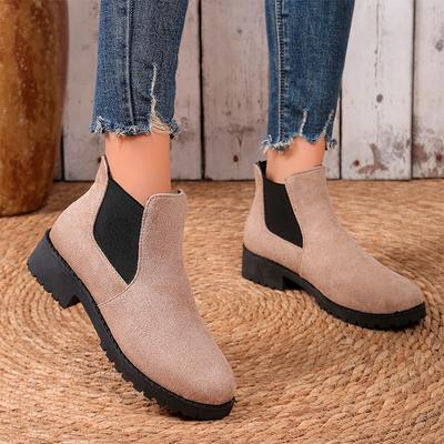 Snow Ankle Boots Woman Shoes Suede Flats Casual Shoes 2024 Winter Fashion New Walking Goth Boots Cozy Trend Dress Shoes Women