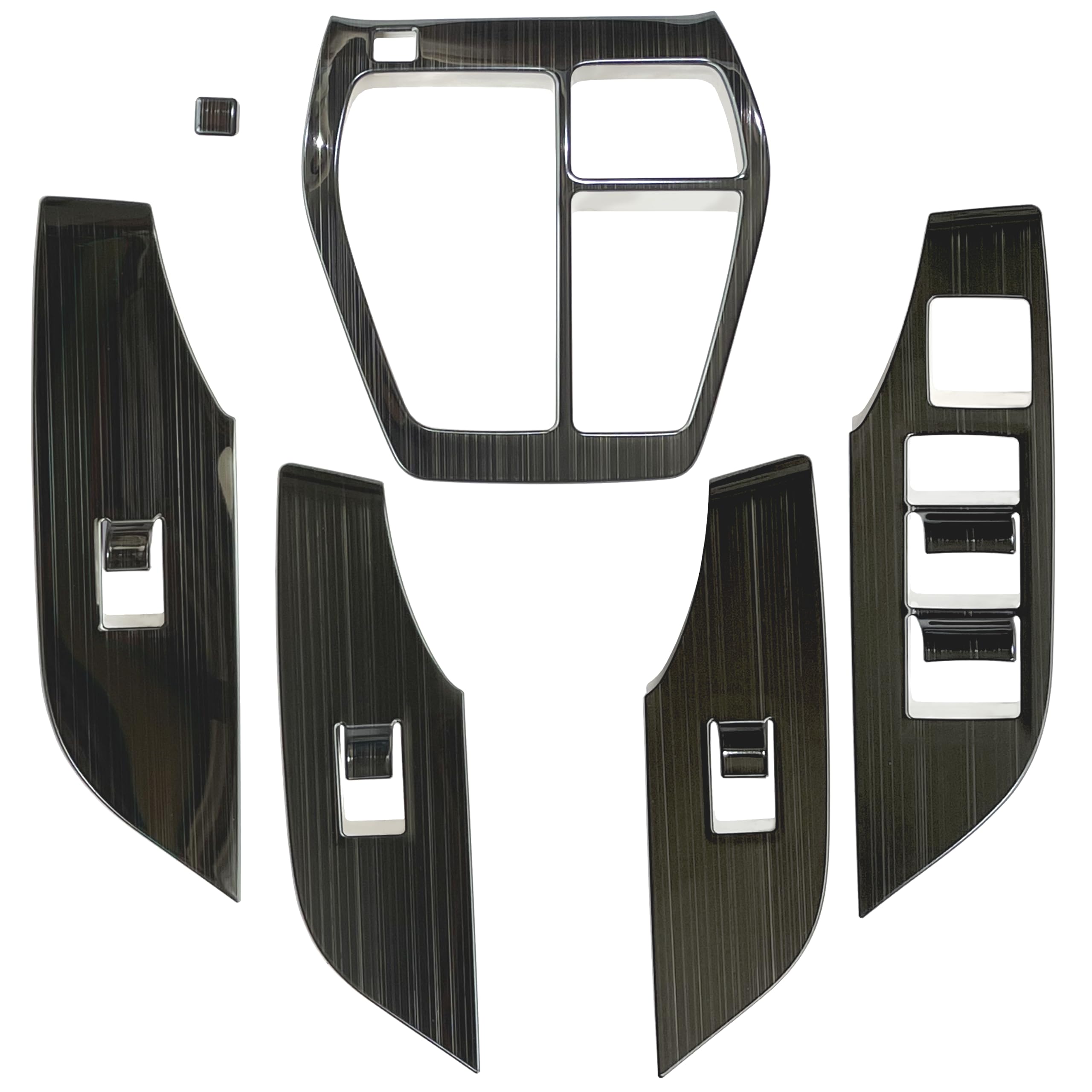 

Love 4 50 Series Outlet Accessory Interior Custom Parts Shift Panel Power Window Switch Cover Set Black (Outlet Hairline)