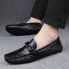 2025 Sommer Penny Loafer Herren Freizeitschuhe Atmungsaktive Herren Mokassins Leder Slipper Flats Leichtgewichtige Herren Fahrschuhe