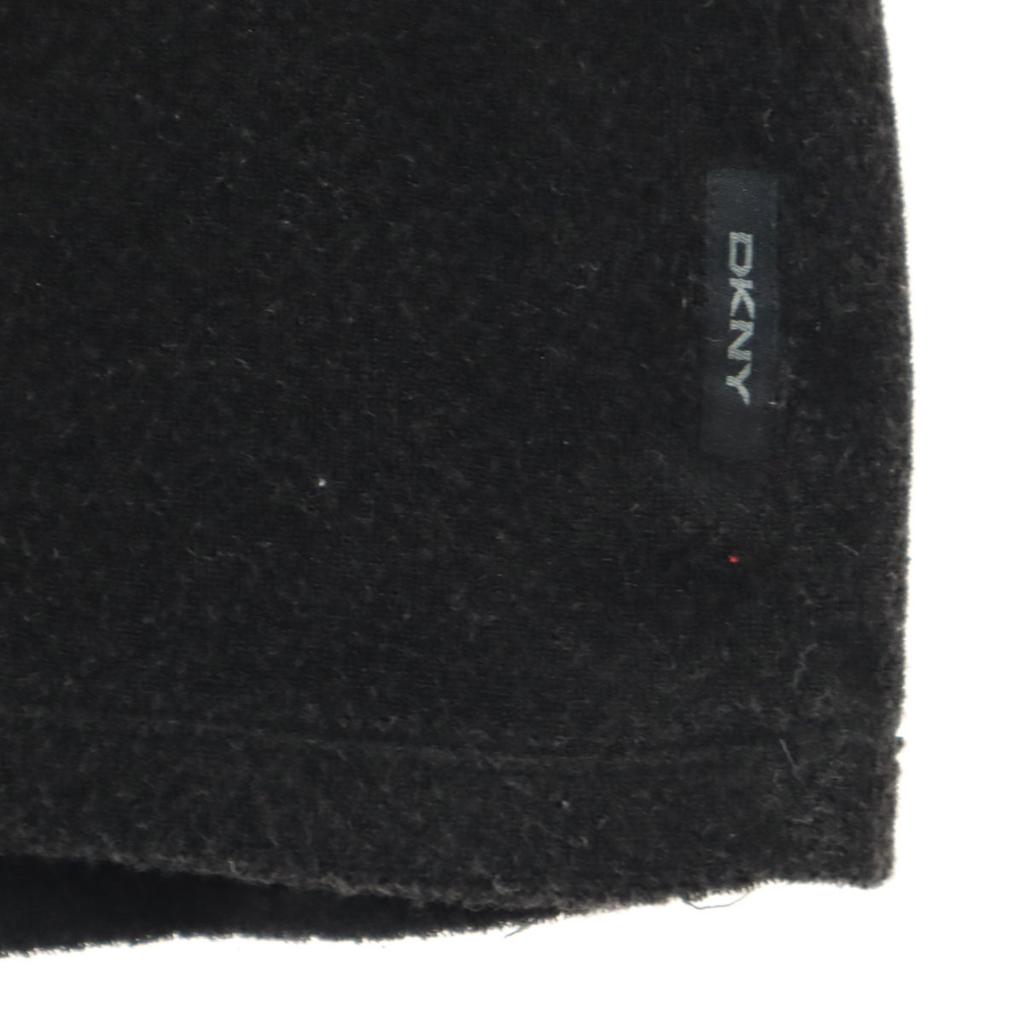 DKNY DONNA KARAN NEW YORK Short Sleeve Pile Ground T-shirt S Black Plain Men's Used