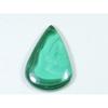 Natürlicher grüner Malachit Birnen-Cabochon Heilkristall Lose Edelstein 28x38MM SK-1384