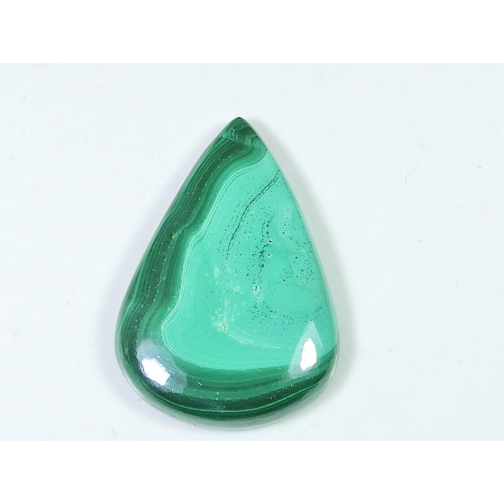 Cabochon natural din malachit verde cu pere, cristal vindecător, piatră prețioasă vrac, 28x38mm, SK-1384