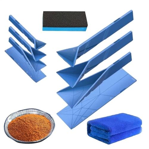 Polygons Flat 3-in-1 Measuring Spoons, Polygons Foldable Magnetic Measuring Spoons, Flat Kitchen Gadgets for Scooping Cooking Baking Liquid Ingredient