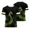 Customized Name Reflective T Shirt For Men Summer Loose Safety Workwear Round Neck Short Sleeve Tees American Flag Printed Tops