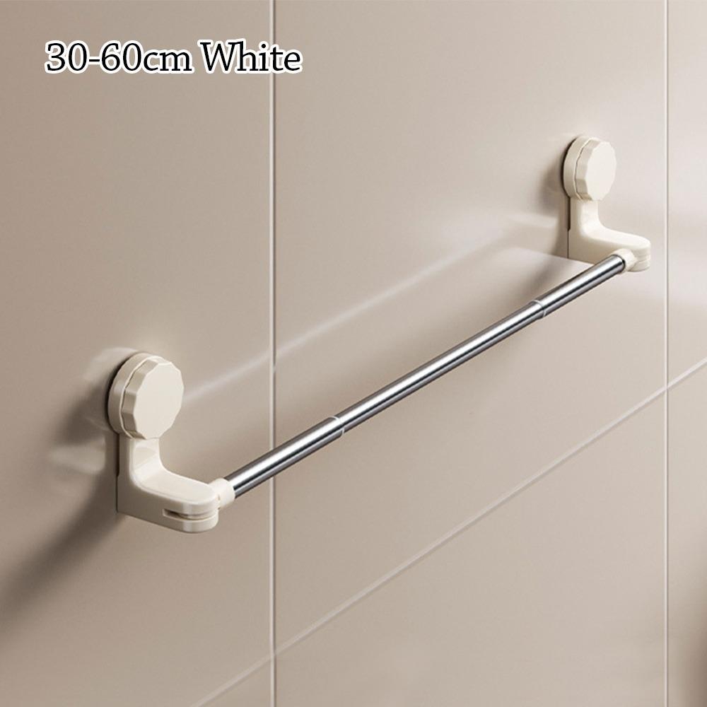 New Suction Cup Towel Rack Wall Mounted Adjustable Towel Bars Multipurpose Retractable Clothes Drying Rack