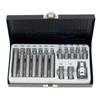 Coffret Embouts hexagonal, Acier S2, 3/8 Pouce, T20-T55, avec Porte-Embouts