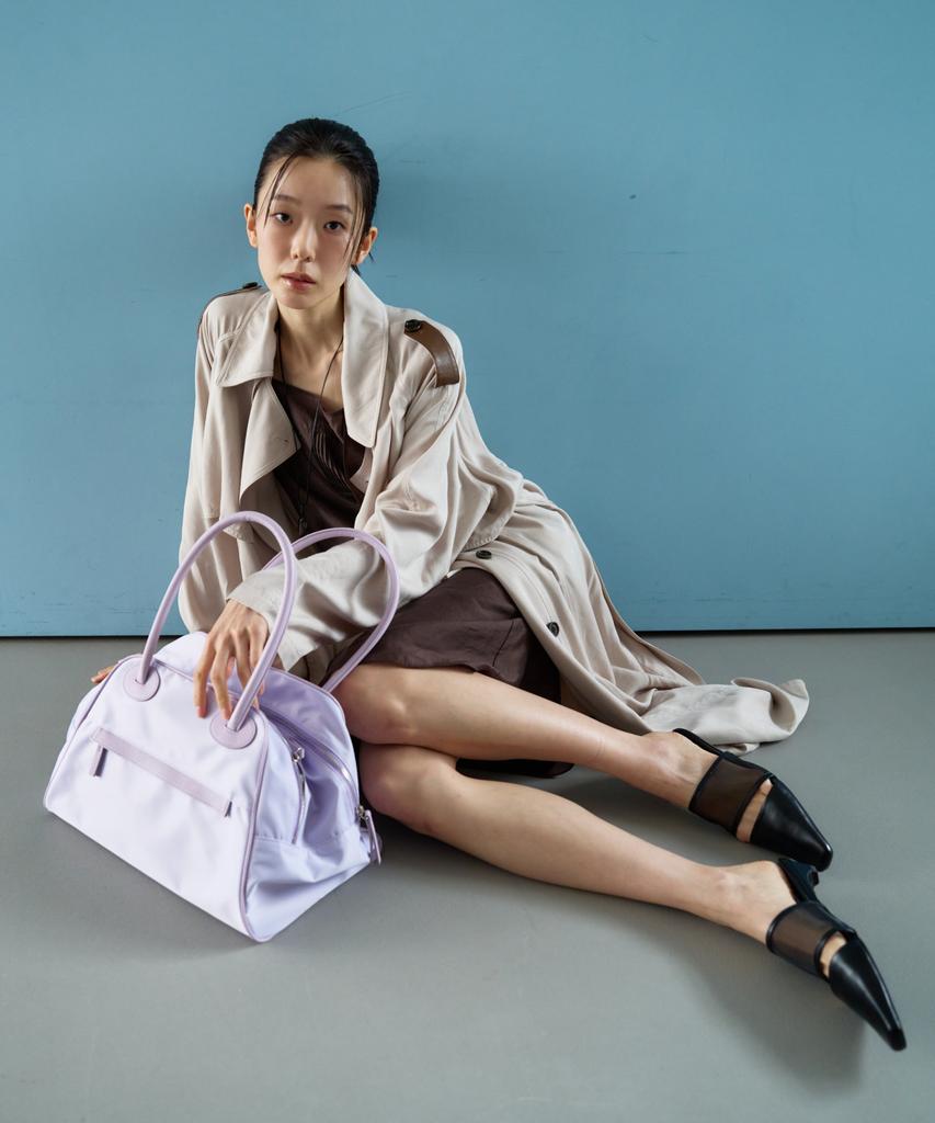 Christine Project Two Zipper Bag Nylon Original(Icy Lavender)