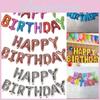Vibrant Gold Happy Birthday Balloon Banner For Eye-catching Celebration Decor