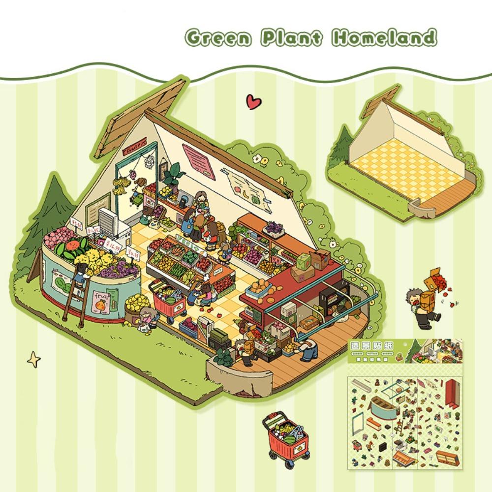 

Multi Style Visual Stacking Sticker DIY Landscaping Stickers Kawaii Hand Account Stickers Type L