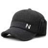 Autumn and Winter Warm Autumn and Winter Men's Outdoor Cold-proof Ear Protection Baseball Cap Casual Plus Velvet Thickened Baseball Hat Dad