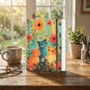 Spiral Bound Floral Spiral Notebook Floral Pattern Schedule Book  for Work Office School Supplies