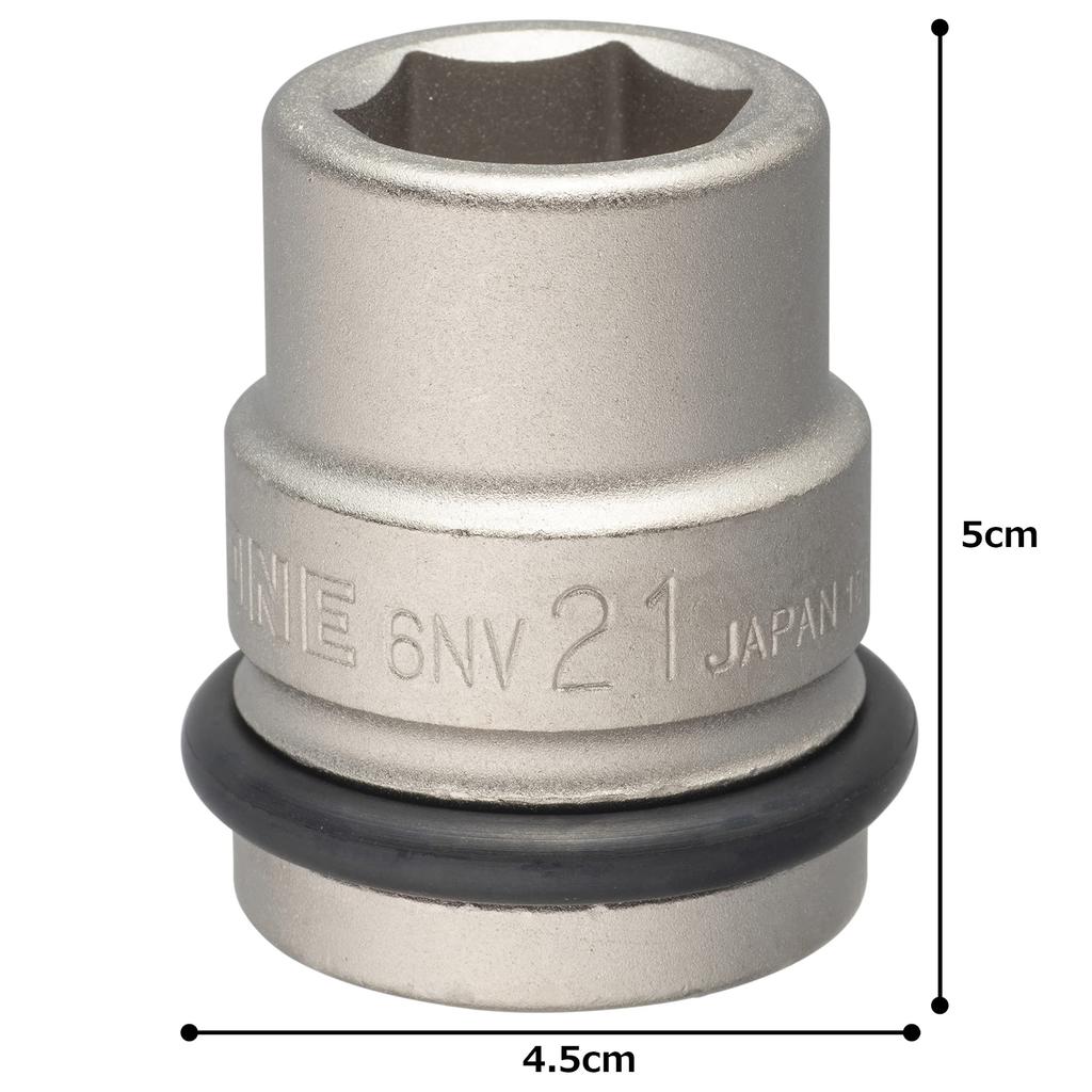 TONE Impact 21mm Width Socket, 6NV-21, 19.0mm (3/4") Drive,