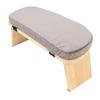 Wooden Meditation Bench Ergonomic Detachable Meditation Kneeling Stool Soft Cushion for   with Carry Bag