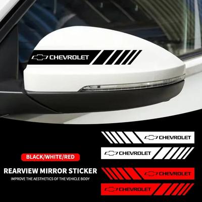 2PCS Car Badge Rearview Mirror Decor Sticker Vehicle Body Refit Decal For Cruze Aveo Captiva Lacetti Car Accessories