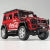 1:24 Benz G550 Coca Cola Off Road SUV Alloy Metal Diecast Model Car Home Decoration & Computer Desktop Ornaments Holiday Present