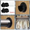 2Pairs Solid Plastic Closet Pole Sockets With Screws Shower Curtain Rod  Closet Organization
