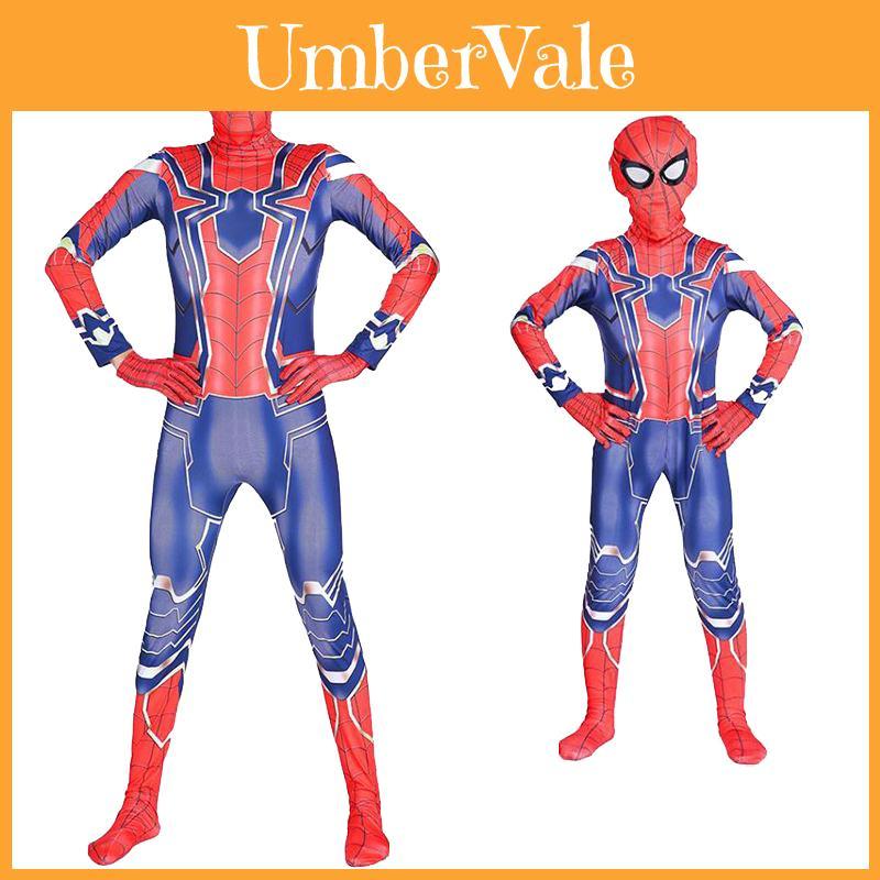 Lightweight Avengers Endgame Iron Spider-man Costume With Back Zipper For Easy Wear