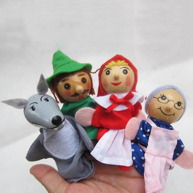 

Красная Шапочка Большой Плохой Волк Пальчиковая Кукла Игрушка Пальчиковая Кукла Сказка Образовательная Ранний Ребенок