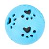 NonPoisonous Outdoor Washable Ball Dog Clean Teething Chew Toys Spiky Pet Supply(Blue Paw Print )