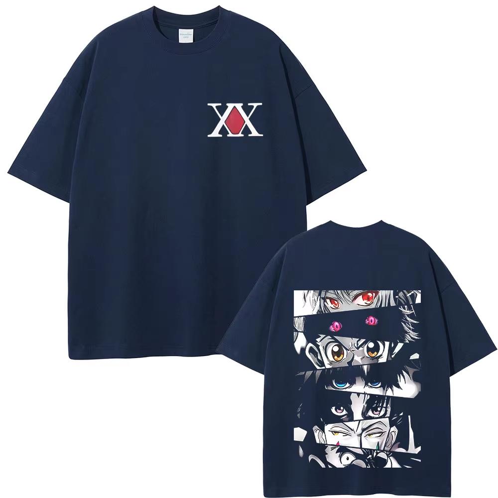 Anime Hunter X Hunter Eyes Graphic Printed Tshirt Mens and Womens Tshirt Mens Top Sports Tshirt 2026 Summer New Tee