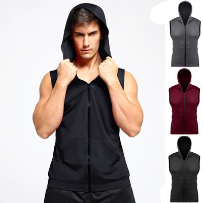 Heren Hardloop Tanktop Jogging Hoodies Vest Jogger Singlets Bodybuilding Tops Training Sportschool Kleding S M L XL XXL 3XL