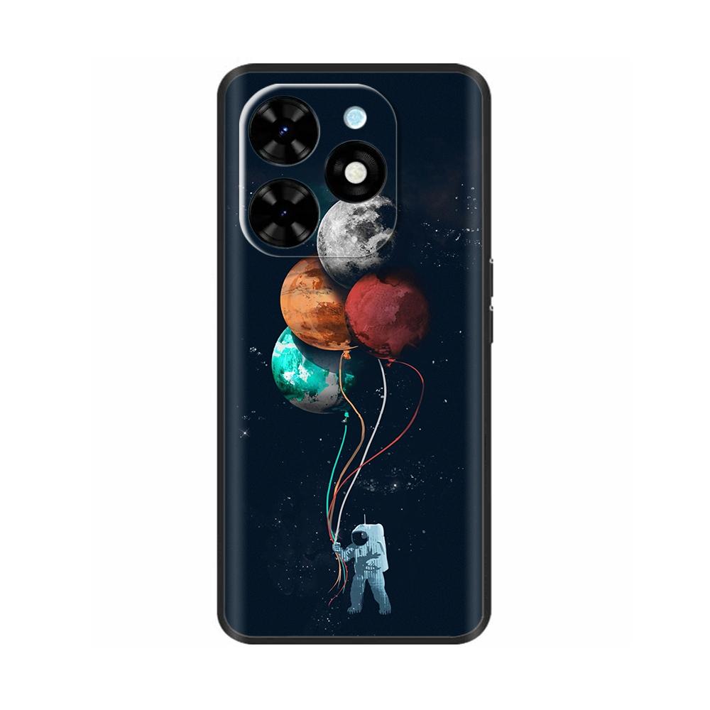 For Tecno Spark Go 2024 Case Luxury Flower Painted Capa Silicone Soft Cover For Tecno SparkGo 2024 BG6 Shockproof Phone Shell
