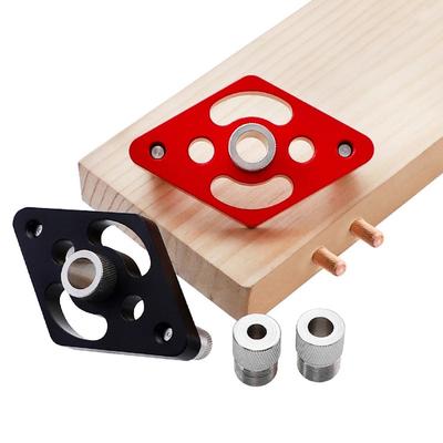 1 Set Dowel Jig Self Centering Drill Guide Locator 6/8/10mm Steel Bushing Hole Puncher For Woodworking And Drilling Tool