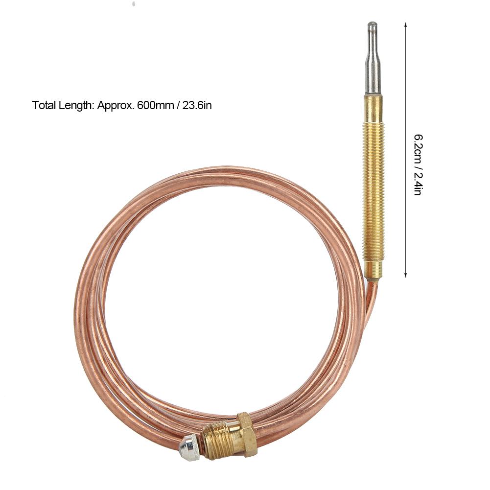 Gas Stove Thermocouple Kit Hter Equipment Temperature Sensing Probe with Nut