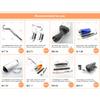 black Single exhaust pipe Universal Motorcycle  Modified Pipe Slip-on Motorbike  Muffler Moto ATV Scooter For Dirt Bike