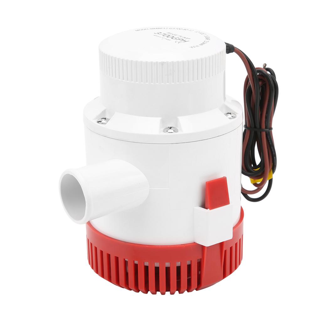 12V Blige Water Pump 3700GPH 112in Outlet Electric SemiOpen Impeller for Boat Yacht