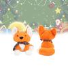 Fox Scarf Christmas Plush Toy Girl Children Birthday Holiday Gift Doll Decorated