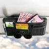 Portable Car Visor Organizer Sunshade Panel Pouch Wallet CD 1Pc Sun Holder Storage Leather