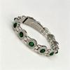 Ladies' magnetic bracelet with 4 magnets and round cut crystal, elegant jewelry accessory
