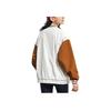 Anta Lifestyle Series Letter Splicing Single-Breasted Long Sleeve Baseball Jacket Women jackets Stone-White 162338608-1