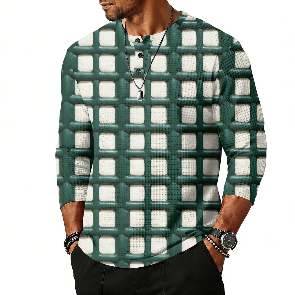 Herrtopp med raglanärm och trekvartsärm